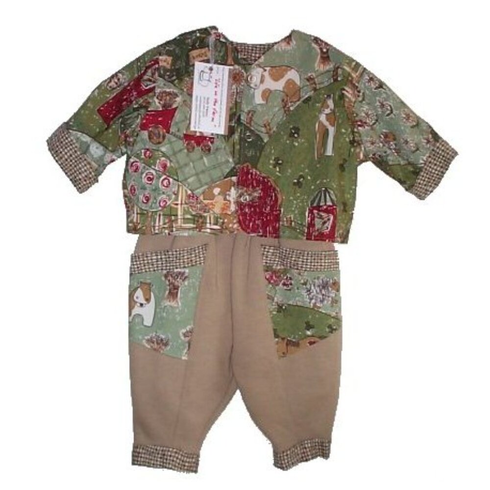 Farm Themed Pants and Jacket Set - NEW